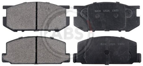Комплект гальмівних колодок, дискове гальмо A.B.S. 36434