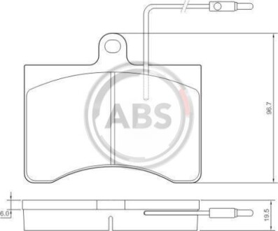 Тормозной шланг A.B.S. 36456