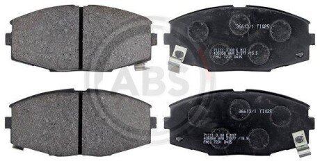 Комплект тормозных колодок, дисковый механизм A.B.S. 36613/1