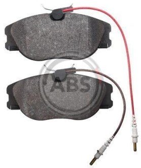 Комплект тормозных колодок, дисковый механизм A.B.S. 36628