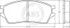 Комплект тормозных колодок, дисковый механизм A.B.S. 36641 (фото 1)