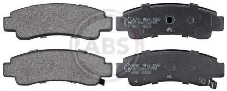 Комплект гальмівних колодок, дискове гальмо A.B.S. 36704