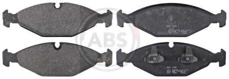 Комплект тормозных колодок, дисковый механизм A.B.S. 36812
