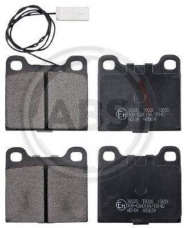 Комплект тормозных колодок, дисковый механизм A.B.S. 36820