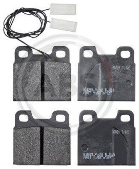 Комплект тормозных колодок, дисковый механизм A.B.S. 36821