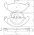 Комплект тормозных колодок, дисковый механизм A.B.S. 37051 (фото 1)