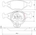 Гальмівні колодки, дискове гальмо (набір) A.B.S. A.B.S. 37170 (фото 1)