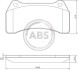 Комплект тормозных колодок, дисковый механизм A.B.S. 37440 (фото 1)