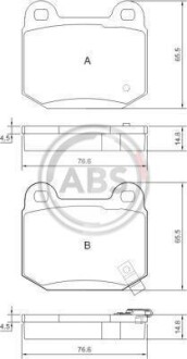 Гальмівні колодки зад. Nissan 350 Z (Z33) 05-/Infiniti G35 (V35) A.B.S. A.B.S. 37452