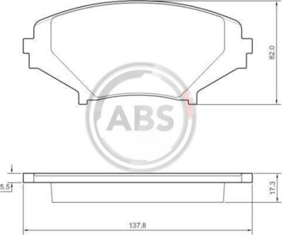 Тормозной диск A.B.S. 37472