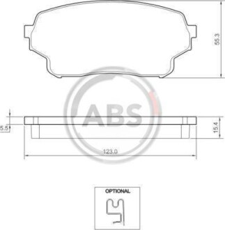 Колодки перед.гальм. Suzuki Grand Vitara 1.9 DDiS 05- A.B.S. A.B.S. 37503