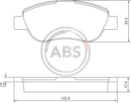Поперечная рулевая тяга A.B.S. 37623