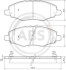 Комплект тормозных колодок, дисковый механизм A.B.S. 37672 (фото 1)
