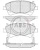 Гальмівні колодки, дискове гальмо (набір) A.B.S. A.B.S. 37722 (фото 1)