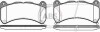 Комплект тормозных колодок, дисковый механизм A.B.S. 37746 (фото 1)