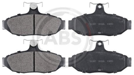 Комплект тормозных колодок, дисковый механизм A.B.S. 38347