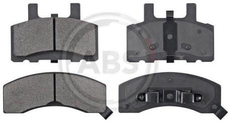 Комплект тормозных колодок, дисковый механизм A.B.S. 38370