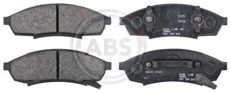 Комплект тормозных колодок, дисковый механизм A.B.S. 38376