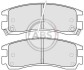 Гальмівні колодки, дискове гальмо (набір) A.B.S. A.B.S. 38508 (фото 1)