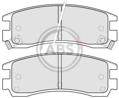 Гальмівні колодки, дискове гальмо (набір) A.B.S. A.B.S. 38508