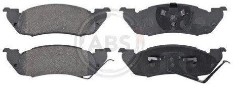 Комплект тормозных колодок, дисковый механизм A.B.S. 38529