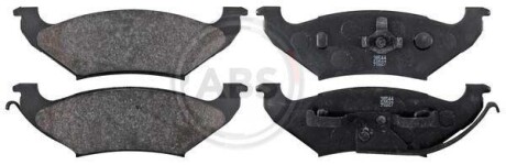 Комплект тормозных колодок, дисковый механизм A.B.S. 38544