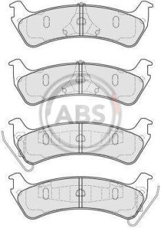 Гальмівні колодки, дискове гальмо (набір) A.B.S. A.B.S. 38664
