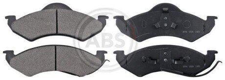 Комплект тормозных колодок, дисковый механизм A.B.S. 38746