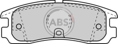 Гальмівні колодки, дискове гальмо (набір) A.B.S. A.B.S. 38754