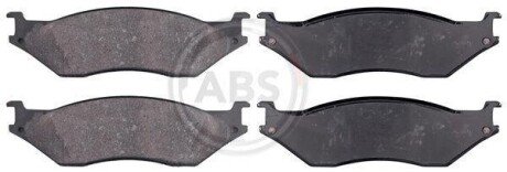 Комплект тормозных колодок, дисковый механизм A.B.S. 38777