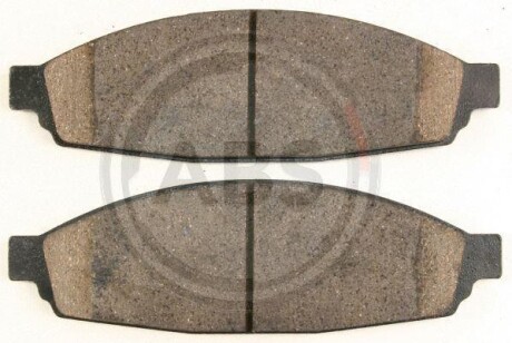 Комплект тормозных колодок, дисковый механизм A.B.S. 38953