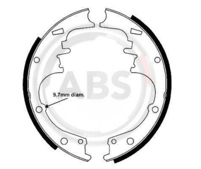 Комплект гальмівних колодок A.B.S. 40245