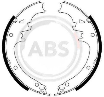 Комплект тормозных колодок A.B.S. 40462