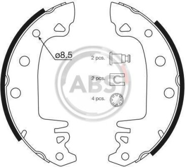Гальмівні колодки барабанні (набір) A.B.S. A.B.S. 8111