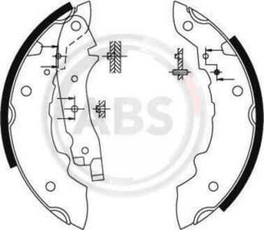 Комплект тормозных колодок A.B.S. 8116