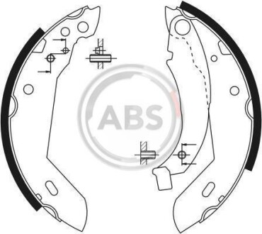 Комплект тормозных колодок A.B.S. 8123