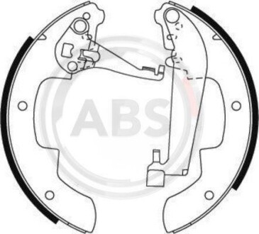 Комплект тормозных колодок, дисковый механизм A.B.S. 8310