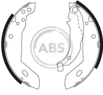 Комплект тормозных колодок A.B.S. 8320