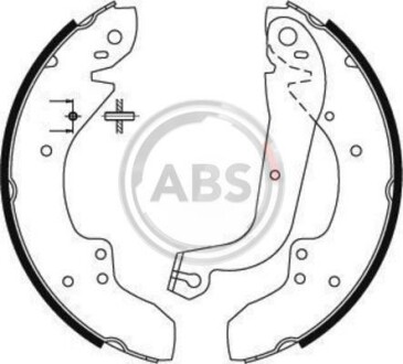 Гальмівні колодки (набір) A.B.S. A.B.S. 8411