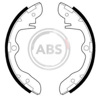 Гальмівні колодки (набір) A.B.S. A.B.S. 8524