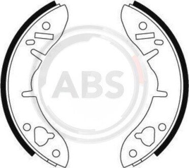 Комплект тормозных колодок A.B.S. 8605