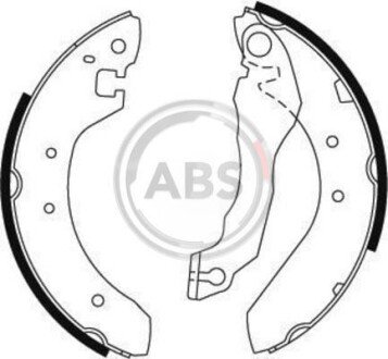 Комплект тормозных колодок A.B.S. 8631