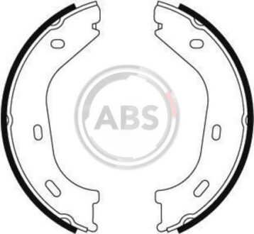 Комплект тормозных колодок, стояночная тормозная система A.B.S. 8728