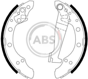 Комплект тормозных колодок A.B.S. 8778