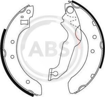 Комплект тормозных колодок A.B.S. 8794