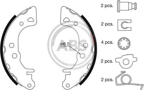 Гальмівні колодки (набір) A.B.S. A.B.S. 8833