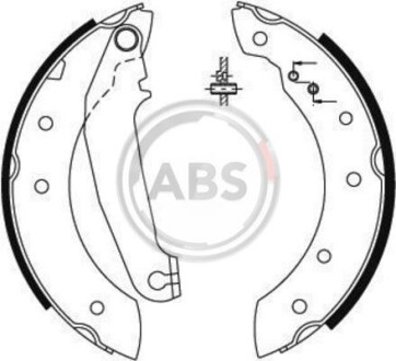 Комплект тормозных колодок A.B.S. 8854