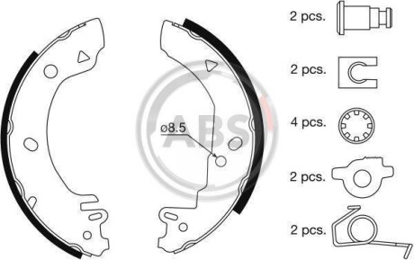 Гальмівні колодки (набір) A.B.S. A.B.S. 8856