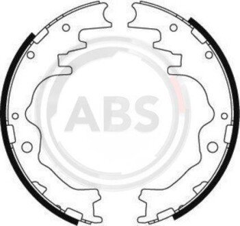 Комплект тормозных колодок A.B.S. 8869
