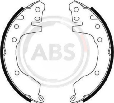 Комплект тормозных колодок A.B.S. 8873